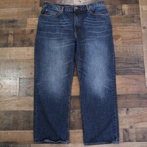 Gap Mens Loose Fit 38/30 Denim Jeans Boot Cut Medium Wash